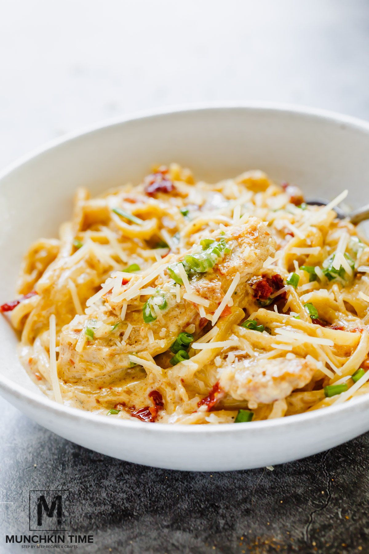 The Best Creamy Chicken Pasta Munchkin Time