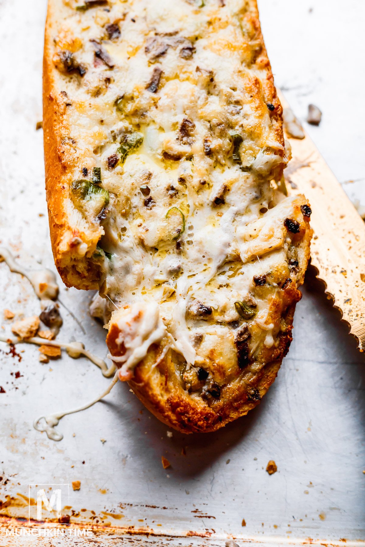 Chicken Mushroom Cheese Bread Recipe
