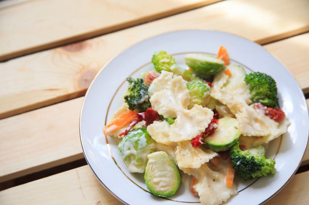  Best New 30-Minutes Bow Tie Pasta Alfredo and Veggies 