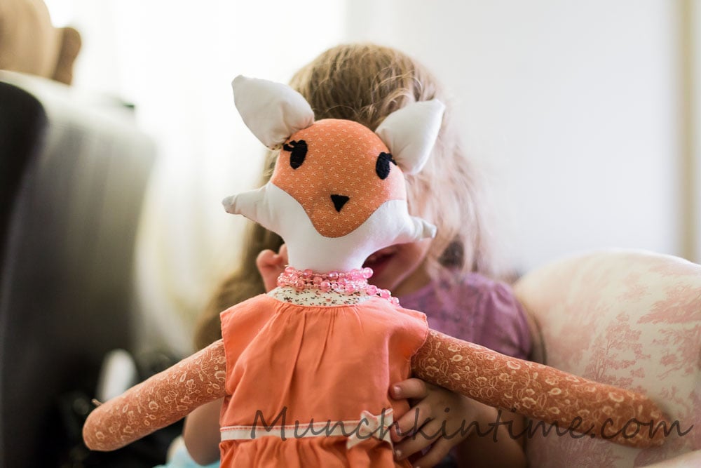 First handmade doll Little Fox DIY Look! I made my first handmade doll little fox DIY