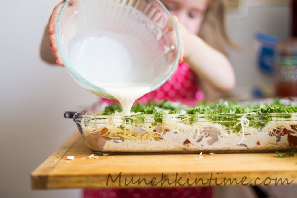 Easy and Delicious Angel Hair Shrimp Bake