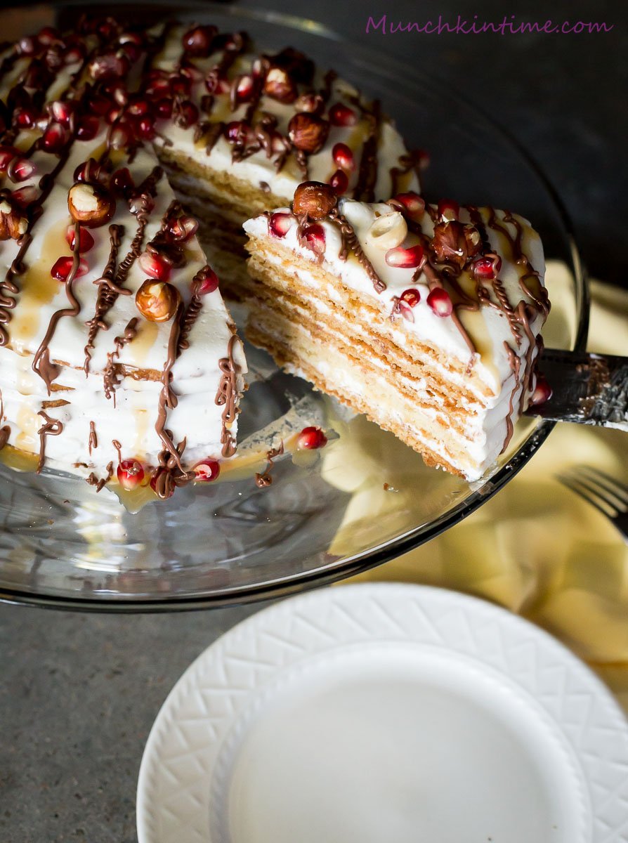 Russian Honey Cake Medovik Recipe | Turkish Style Cooking