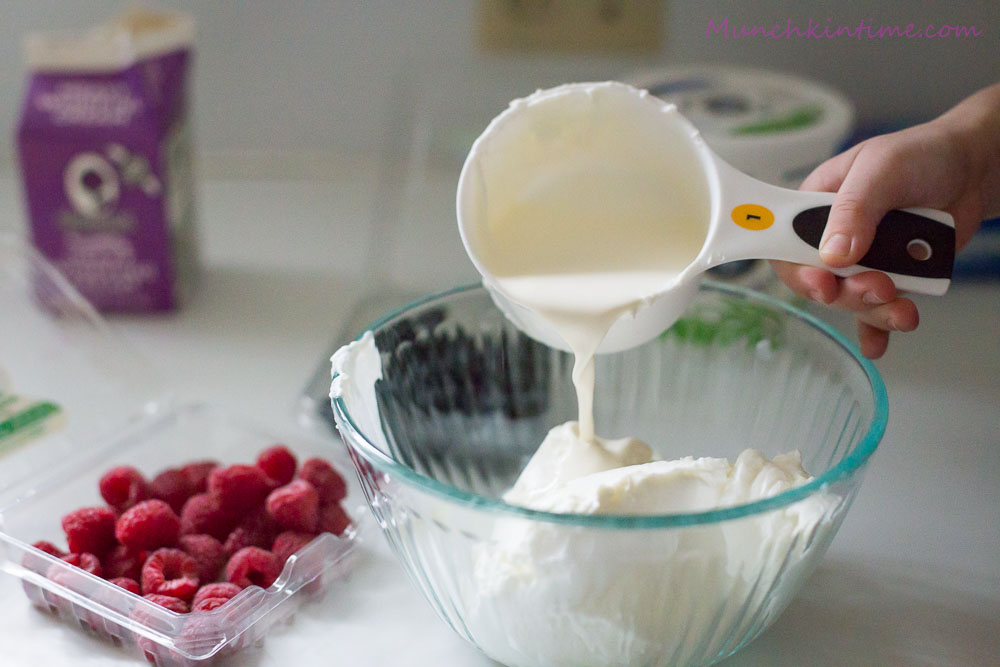 Healthy Greek Yogurt Blueberry and Raspberry Parfait