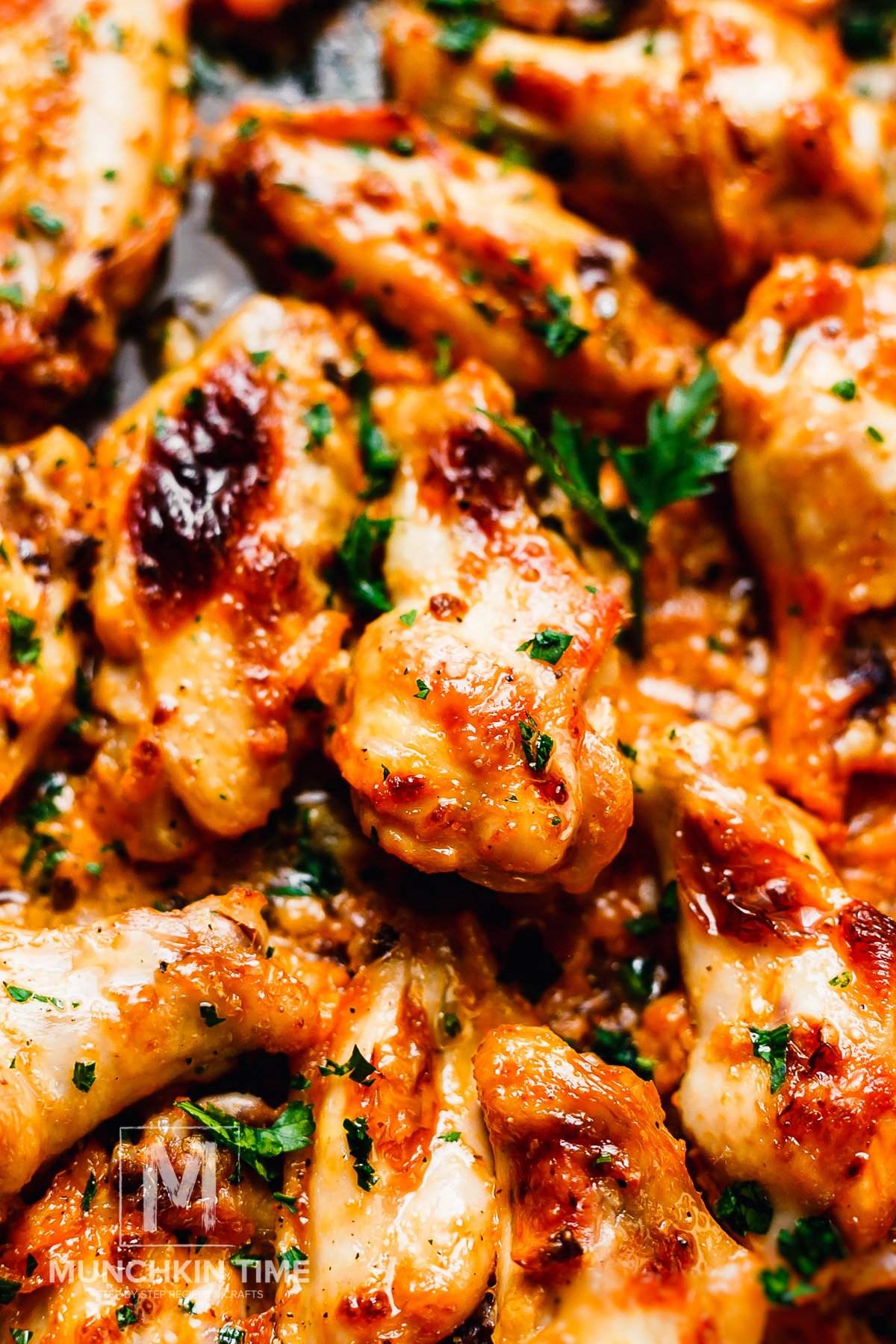  These Baked Chicken Wings taste amazing when marinated in ketchup, mayo and garlic.  