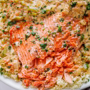 Oven Baked Salmon with Couscous