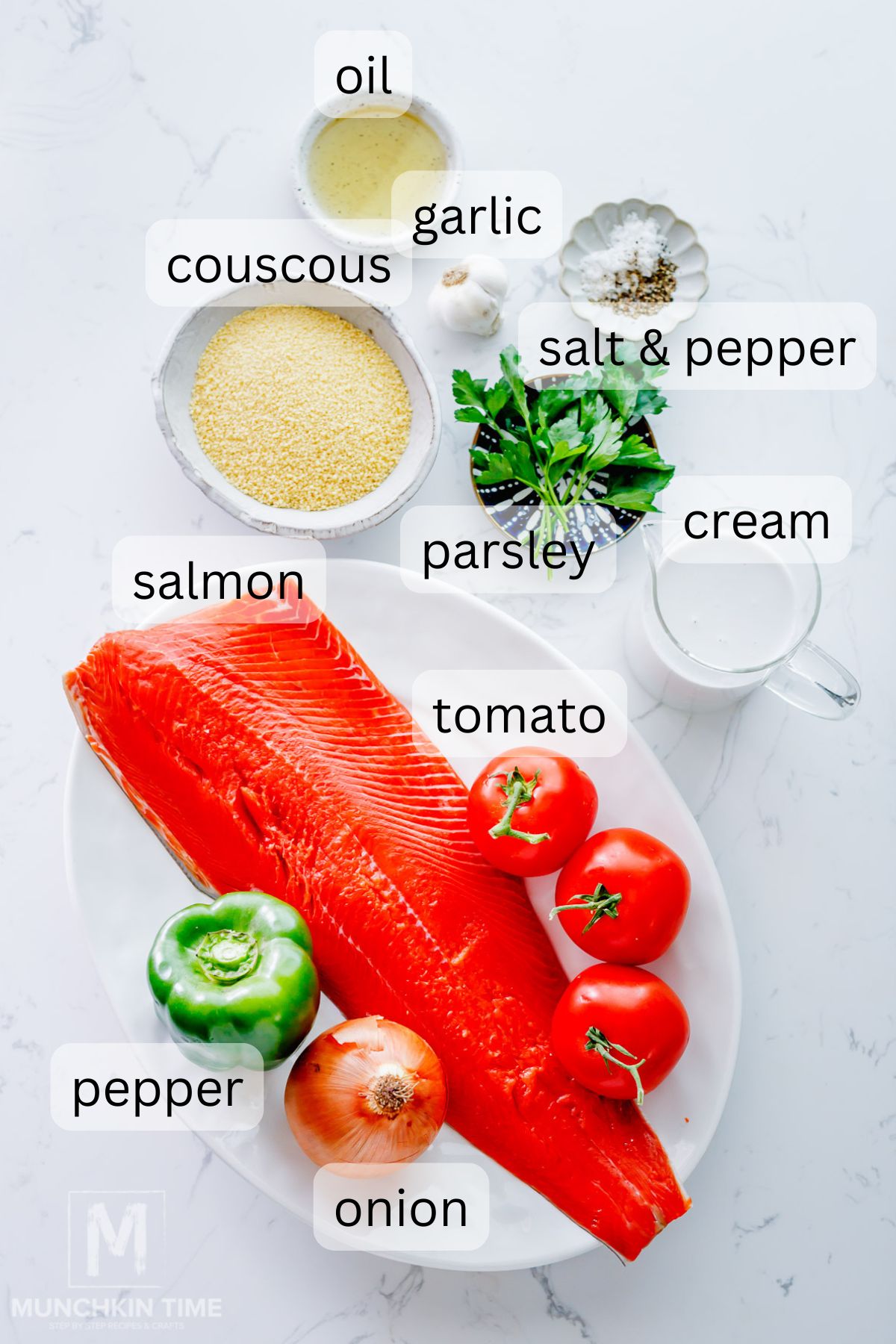 Ingredients for Salmon Couscous