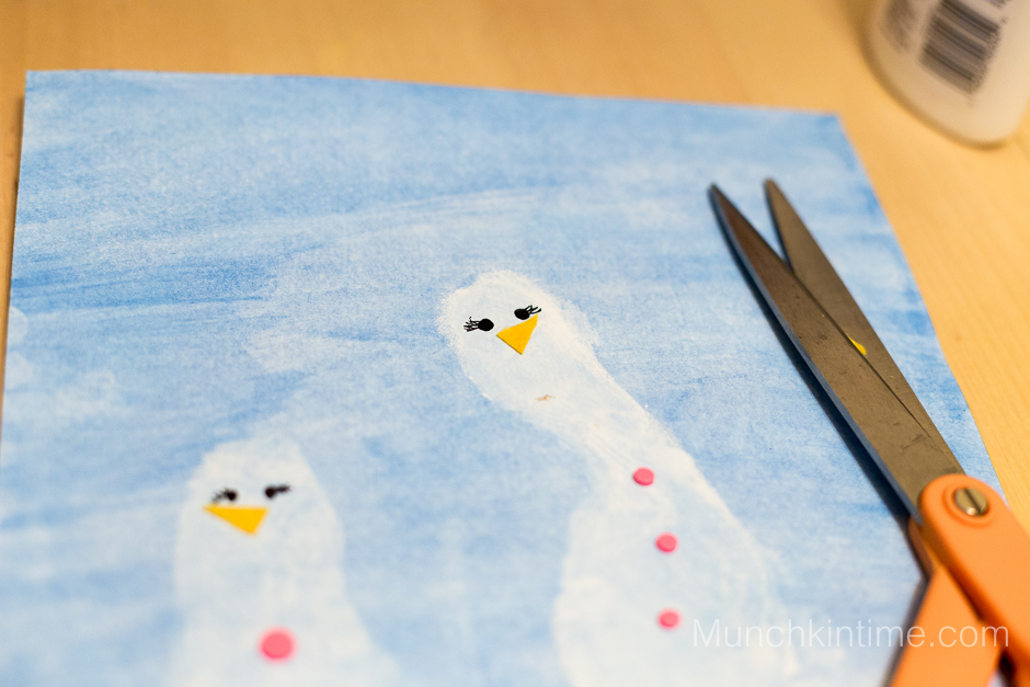 Easy Snowman Craft - Footprint Christmas Craft
