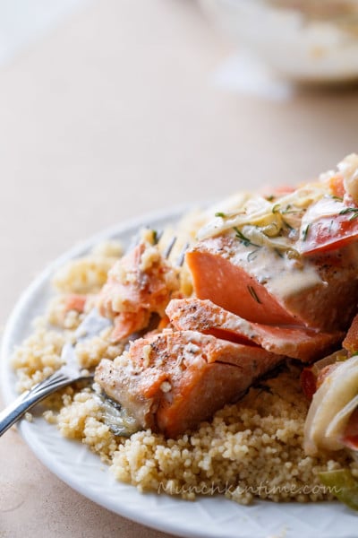 Wild Caught Salmon With Couscous