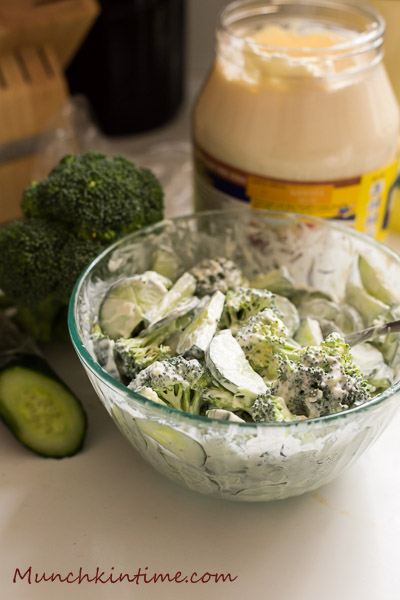 What to make with Broccoli and Cucumber? - Broccoli Cucumber SALAD Recipe