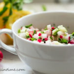 Summer Cucumber Radish Salad Recipe #summersaladrecipe https://www.munchkintime.com/