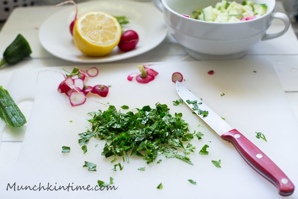 Cucumber Salad Recipe #saladrecipe https://www.munchkintime.com/
