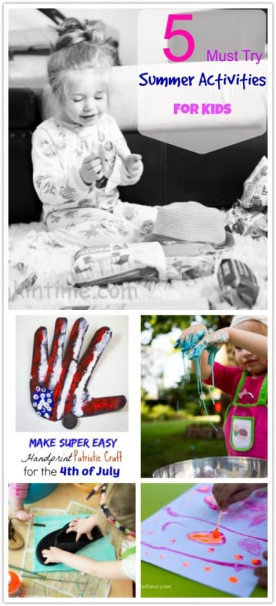 5 Must Try Summer Activities For Kids #summeractivitiesforkids www.munchkintime.com