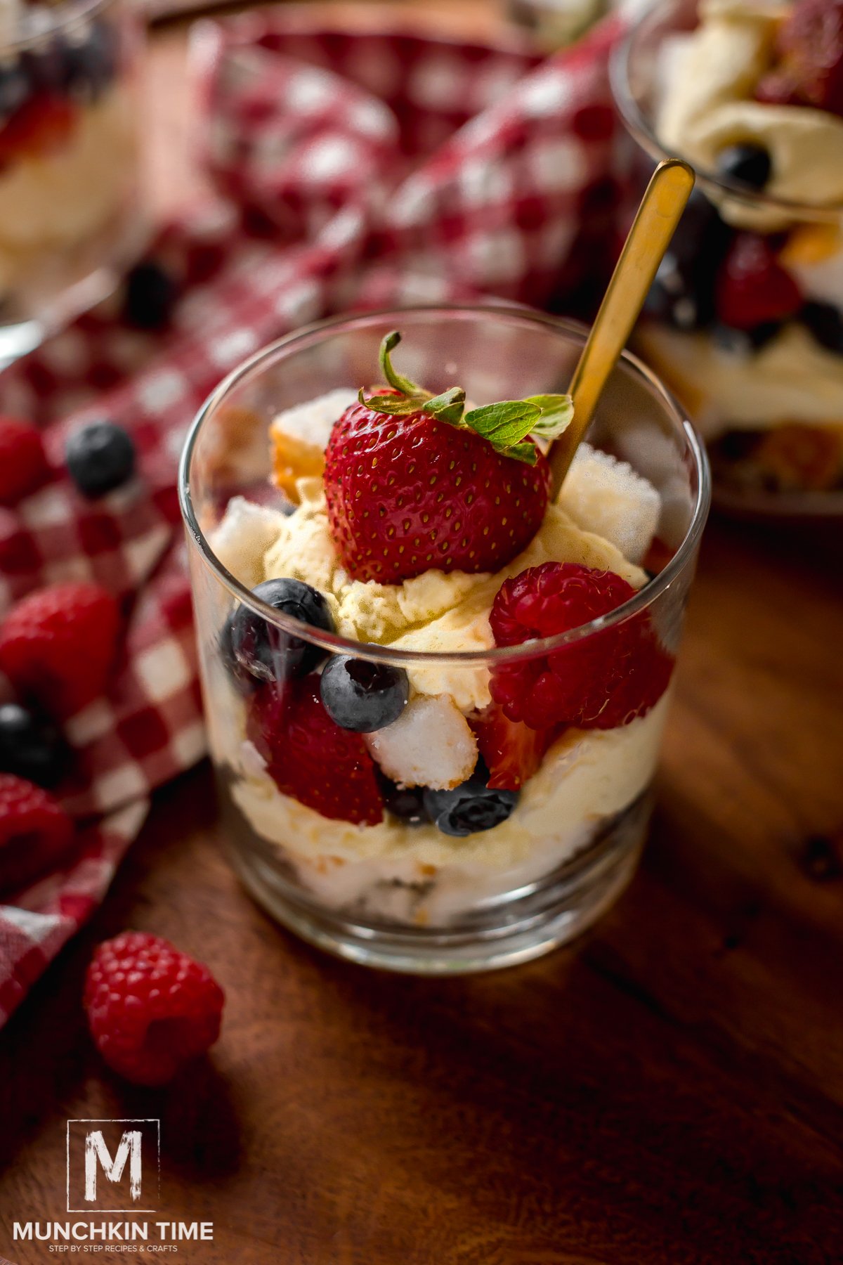 4th of July Angel Cake and Berry Trifle Recipe