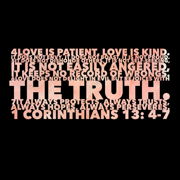 1 Corinthians 13:4-8 QUOTE OF THE DAY