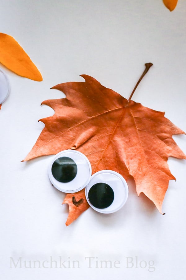 Super Cute Leaf Craft for Kids -- www.munchkintime.com