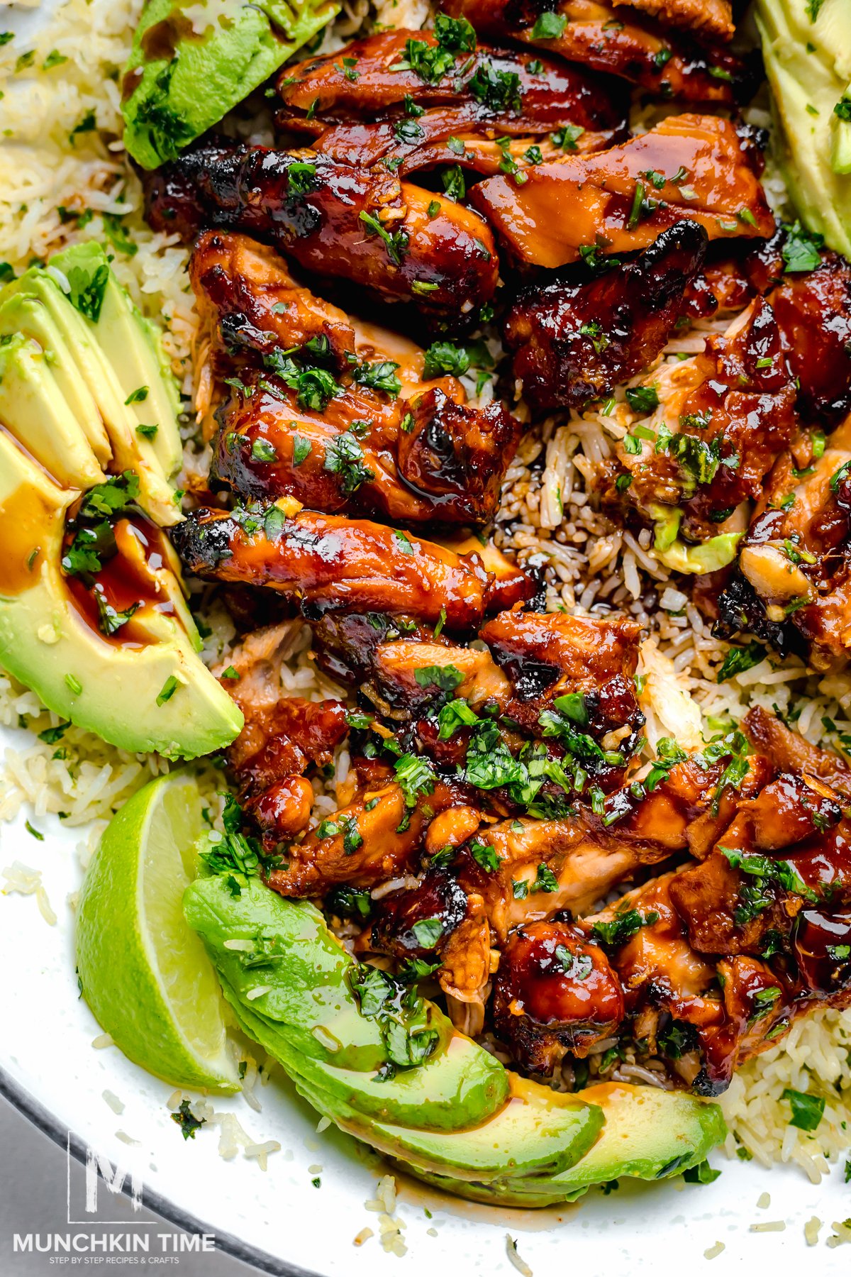 grilled Hawaiian BBQ chicken thighs