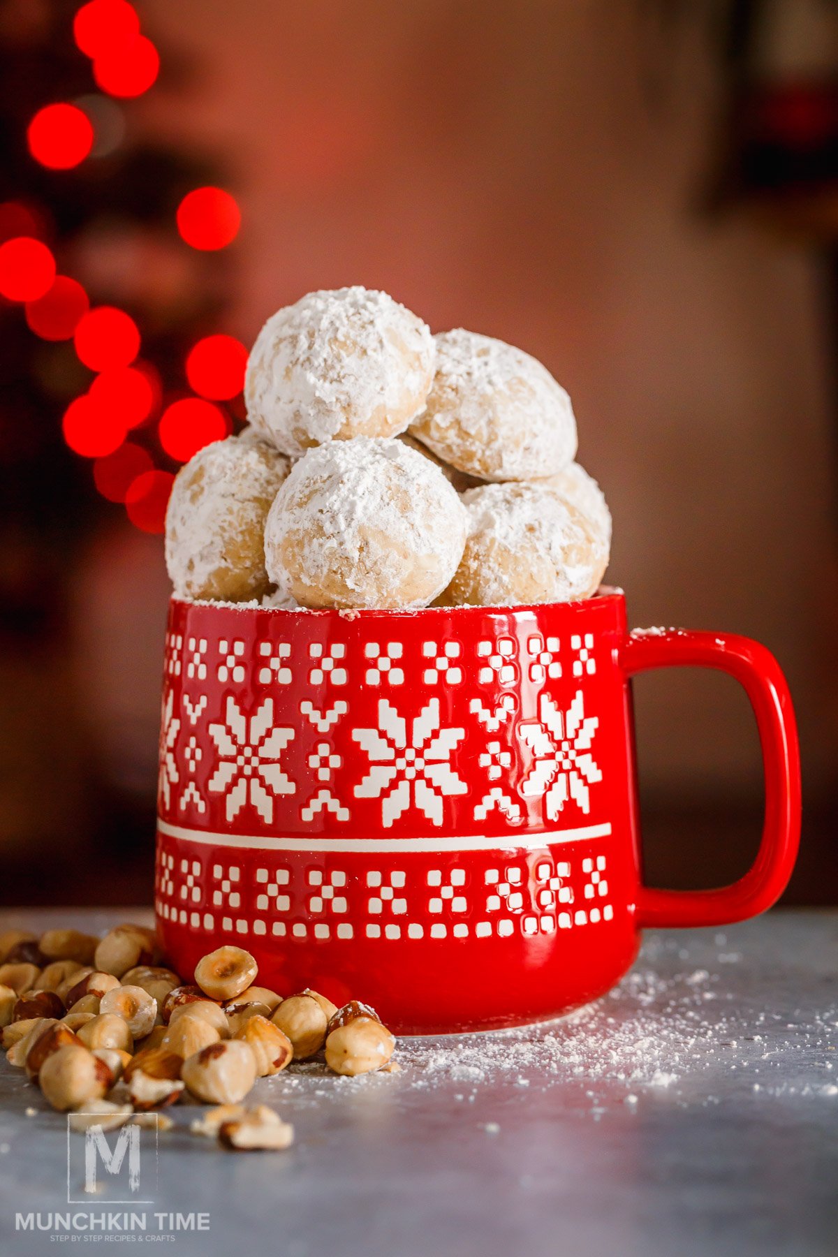 Russian Tea Cakes (Easy Hazelnut Cookies Recipe Without Eggs)