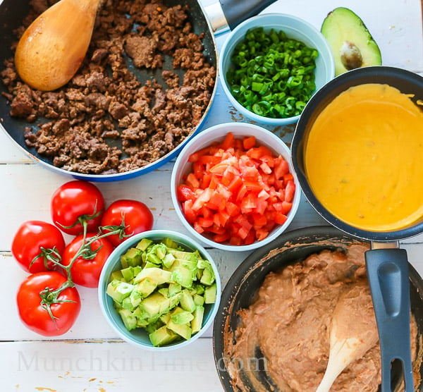 How to make nachos with ground beef