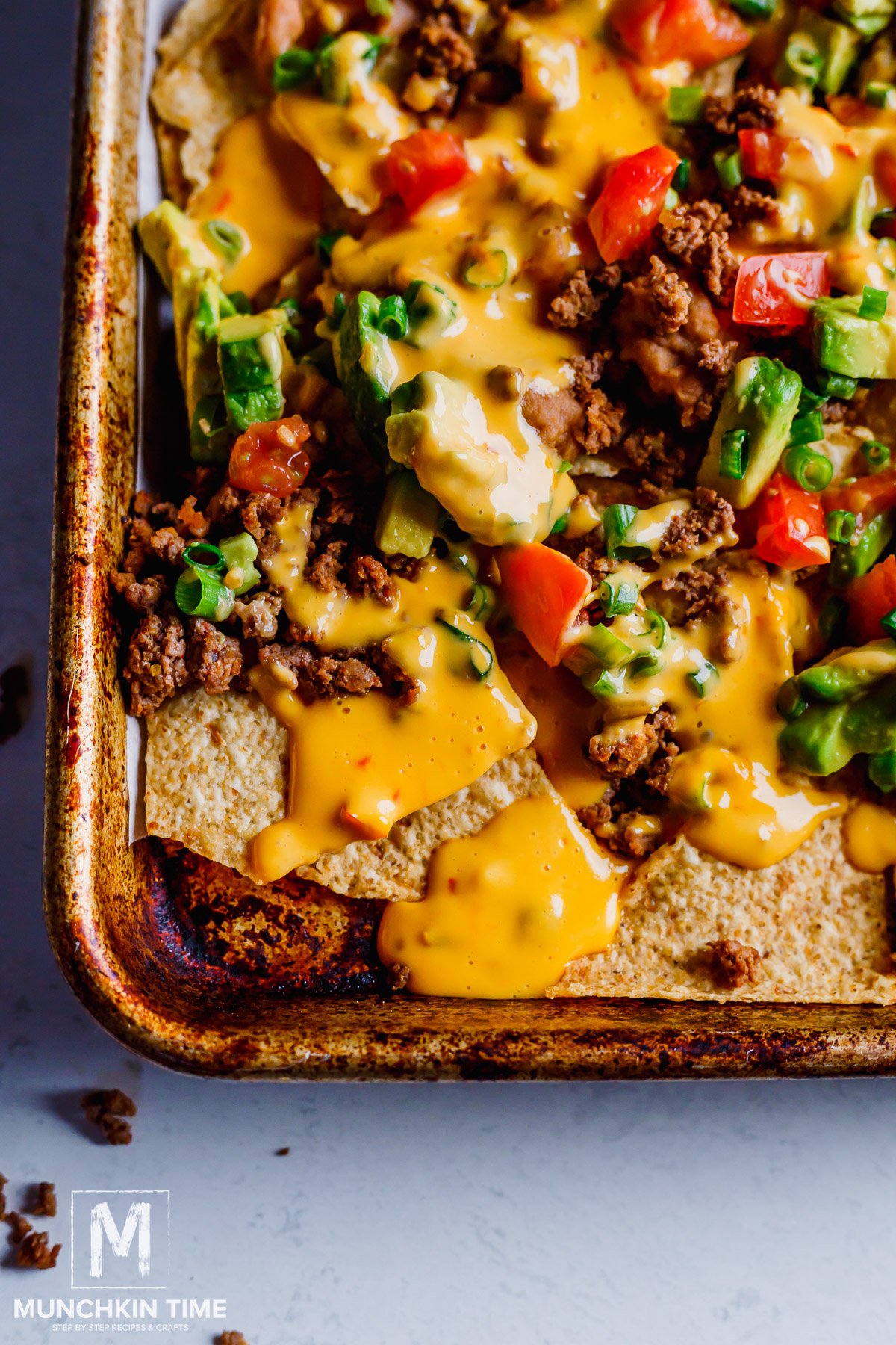 How to make nachos with ground beef