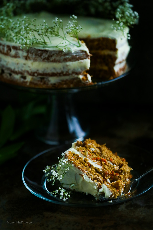 Naked Carrot CAke by Love Keil -- www.munchkintime.com #carrotcake