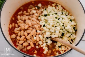 beans and zucchini