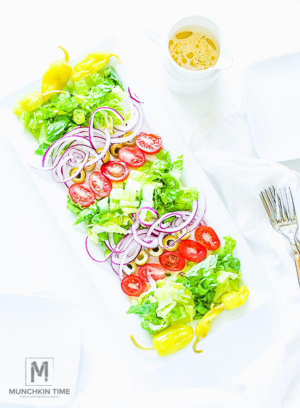 Easy and Super Delicious Italian Salad Recipe #TasteofItaly - MunchkinTime.com