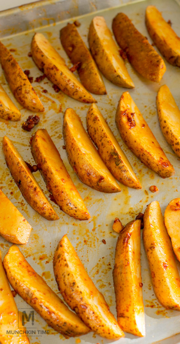 Potato Wedges Recipe (Video Inside) In a large mixing bowl combine ...