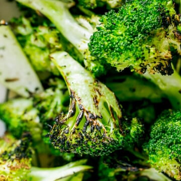 Grilled Broccoli Recipe with Anchovy Rosemary Dressing
