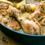 One-Pot Meal French Chicken Fricassee Recipe - Munchkin Time