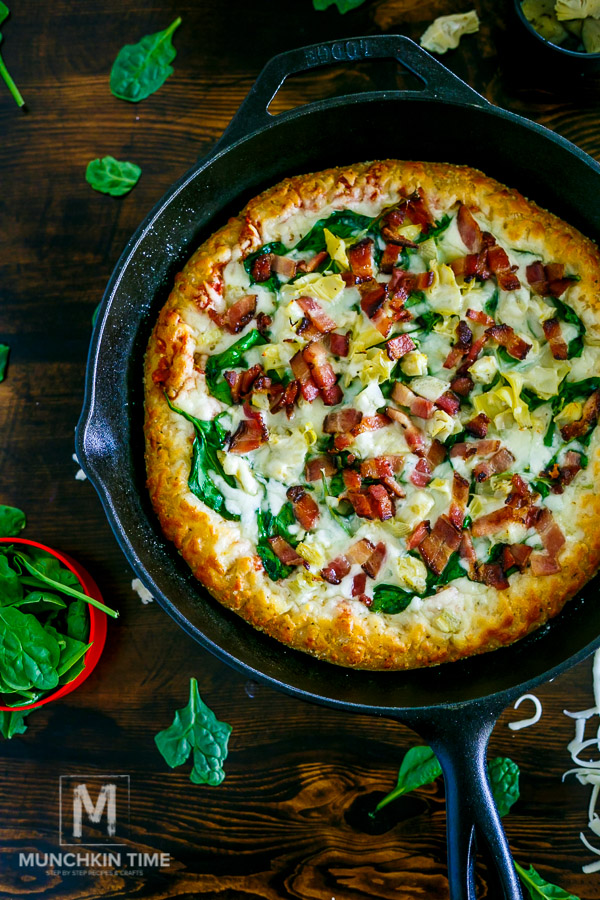 Bacon Spinach Artichoke Pizza Recipe - It Is So Good!!!