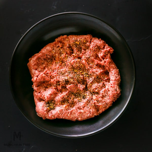 seasoned ground beef