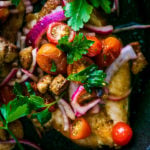 Chicken Tomato Panzanella - delicious chicken meal with an extra kick!