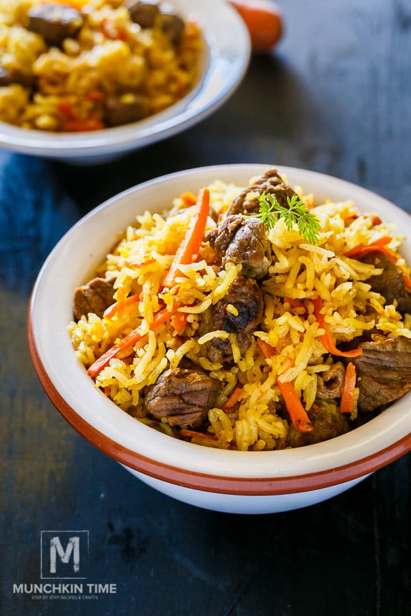 Rice Pilaf in a bowl 