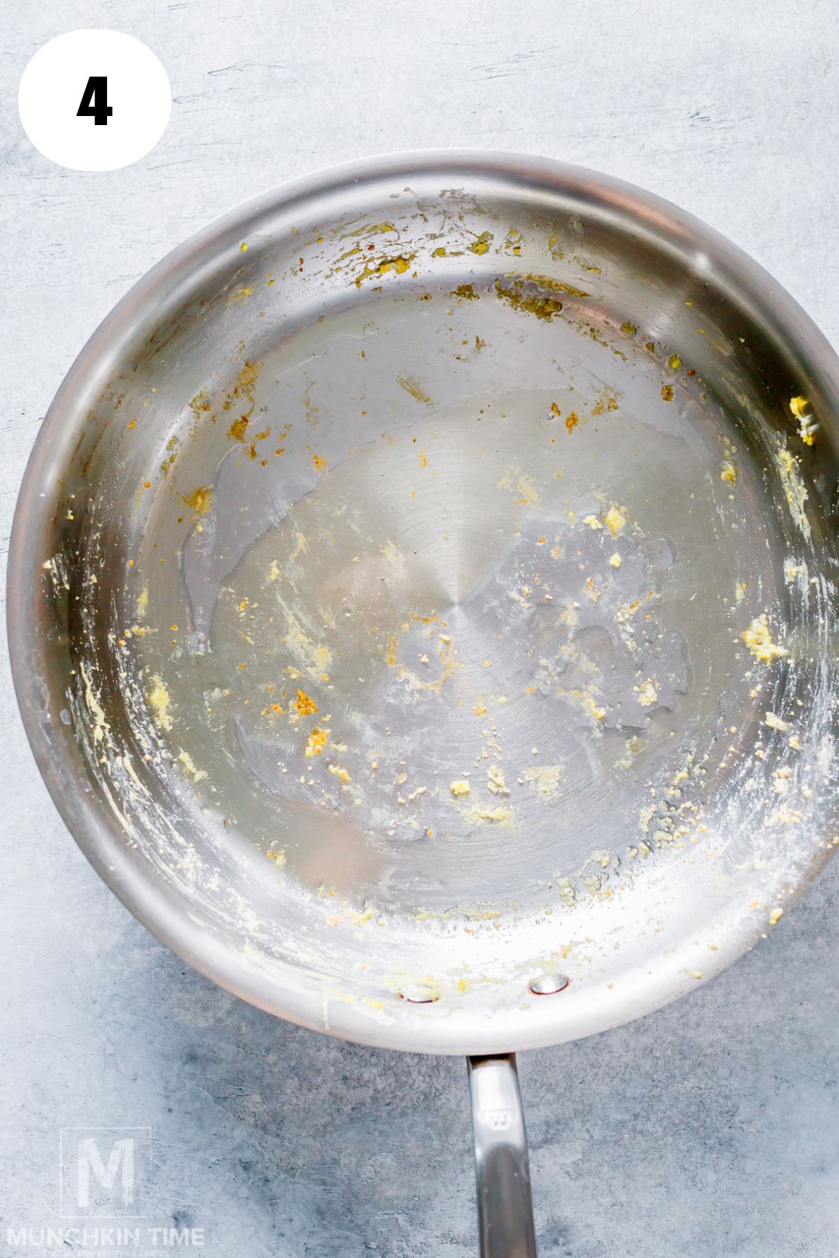 eggs removed from the skillet.