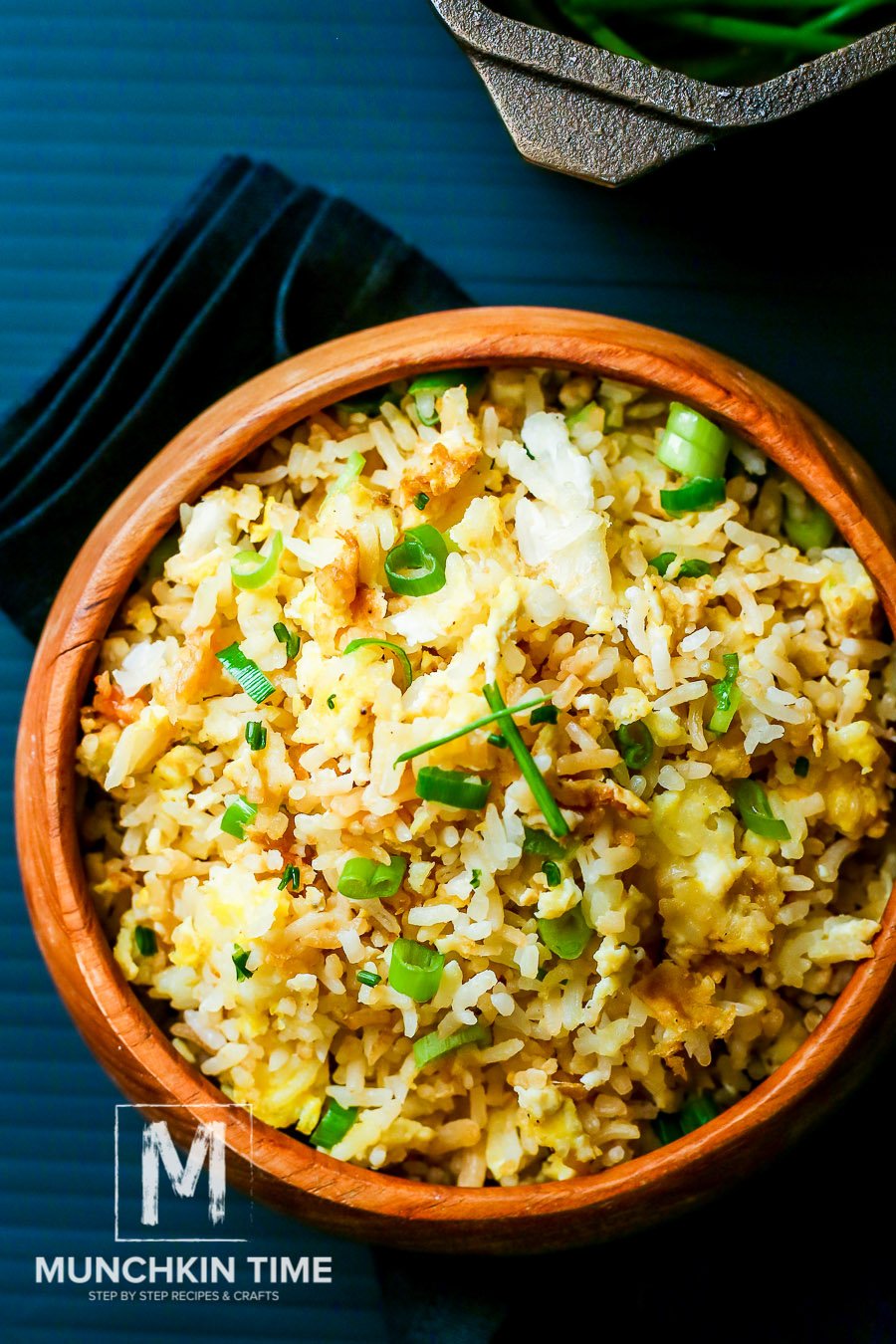 Easy Fried Rice Recipe with Green Onion - so easy and super delicious, perfect sidedish for dinner or lunch.