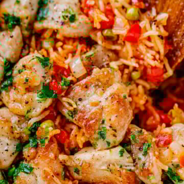 Spanish Chicken Thighs and Rice