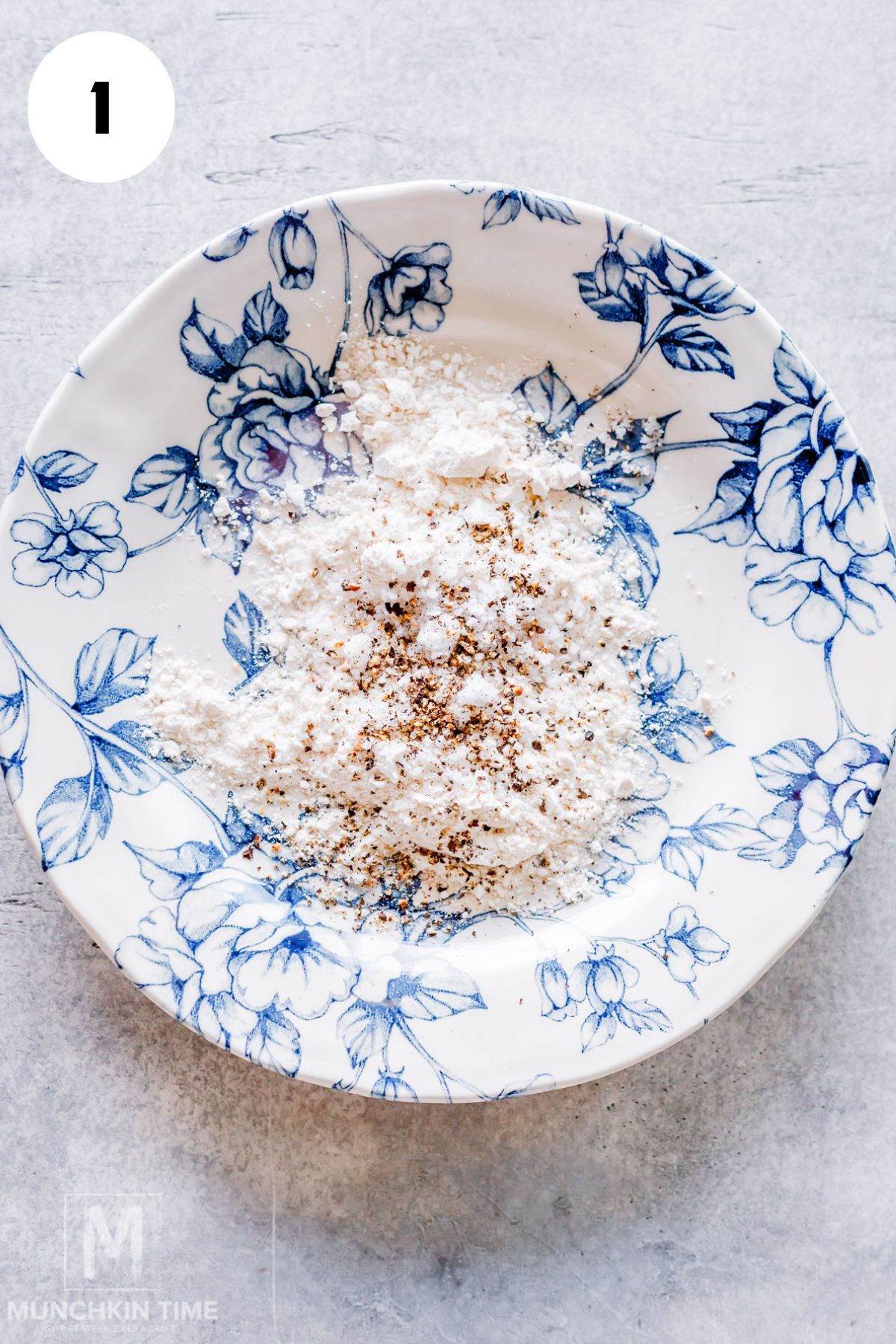 flour with spices on a plate