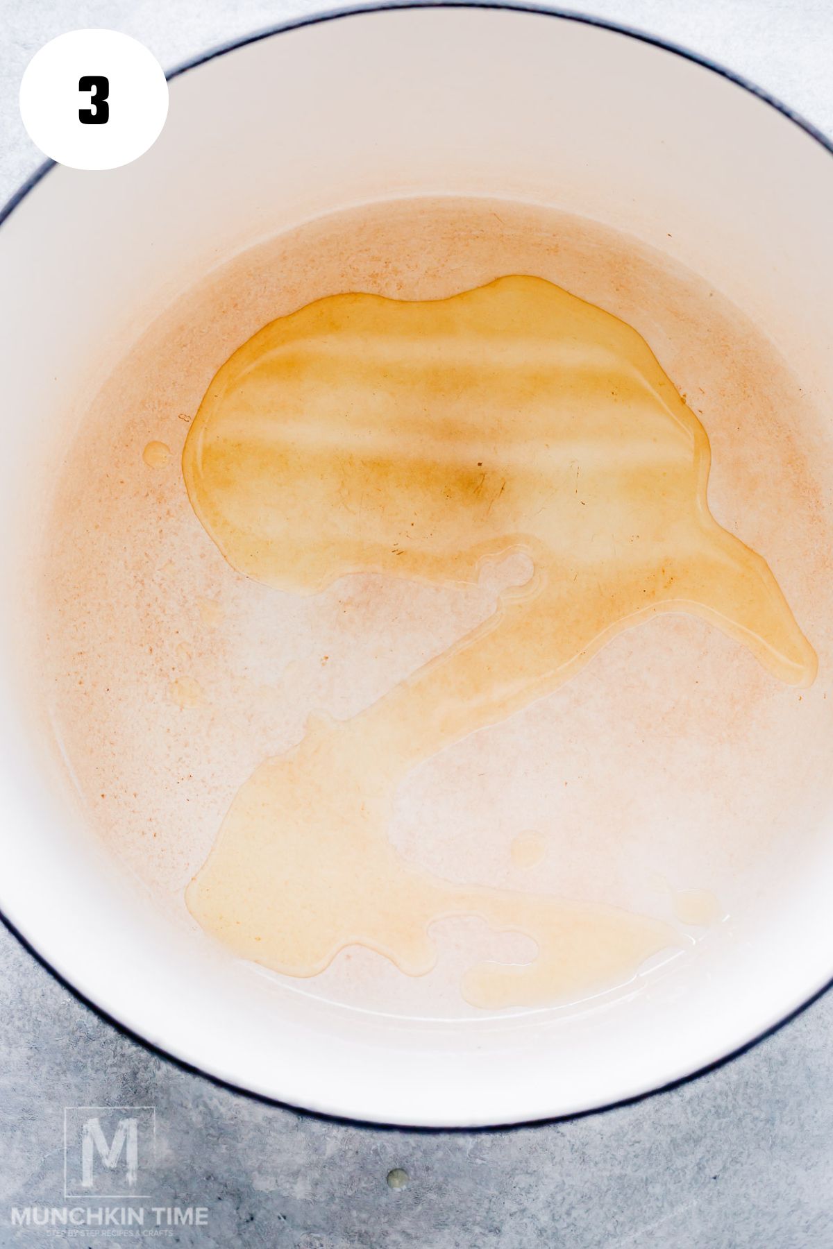 oil added to the pot