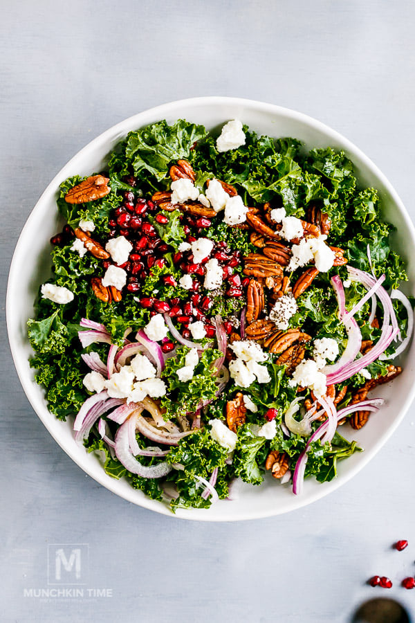 Healthy Pomegranate Kale Salad Recipe