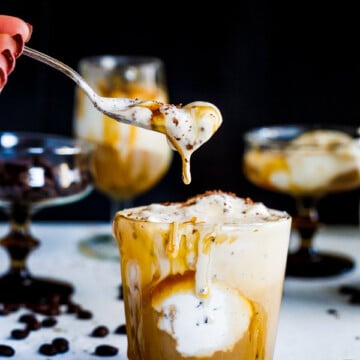 Italian Dessert Coffee Ice Cream Affogato Recipe - Munchkin Time