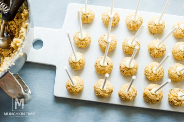 cake pop balls with stick