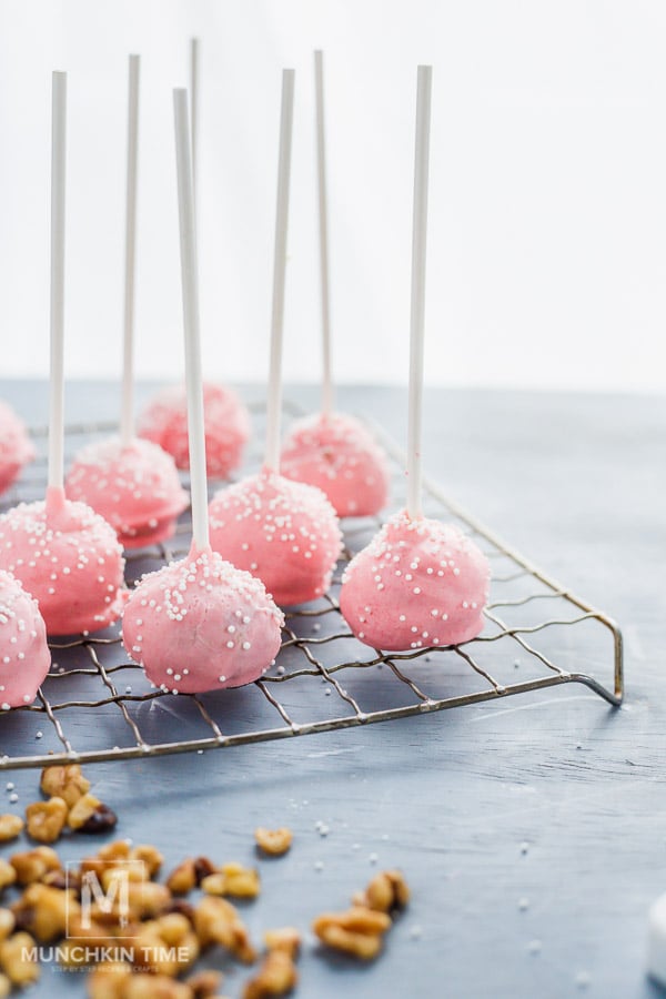 Nutty Dulce de Leche Cake Pops Recipe March 2018 www.munchkintime.com