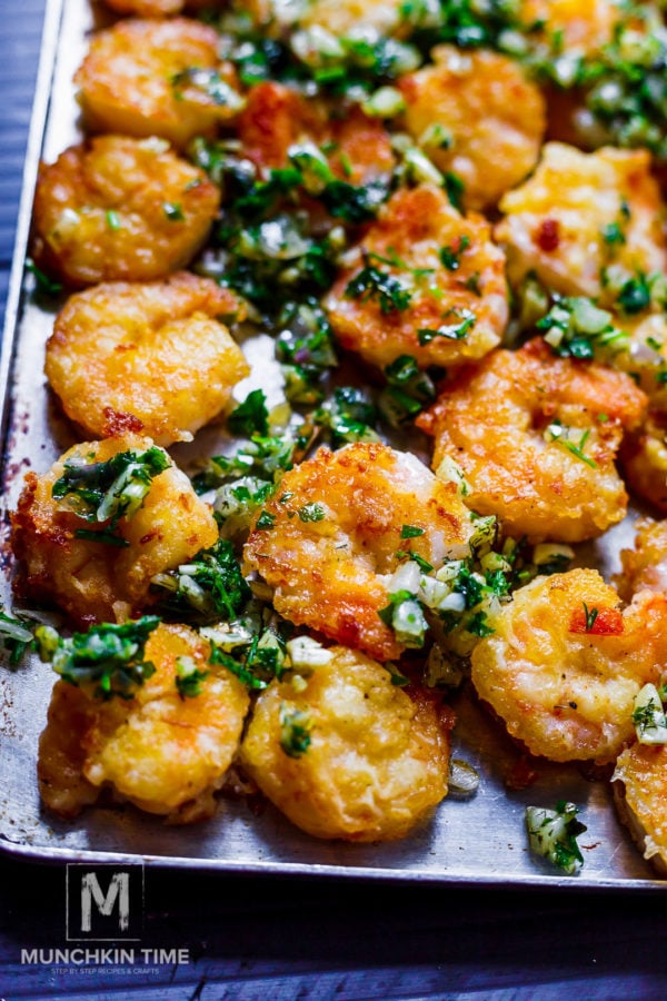 5 Easy Steps to Make The Perfect Shrimp Scampi Recipe April 2018 www.munchkintime.com