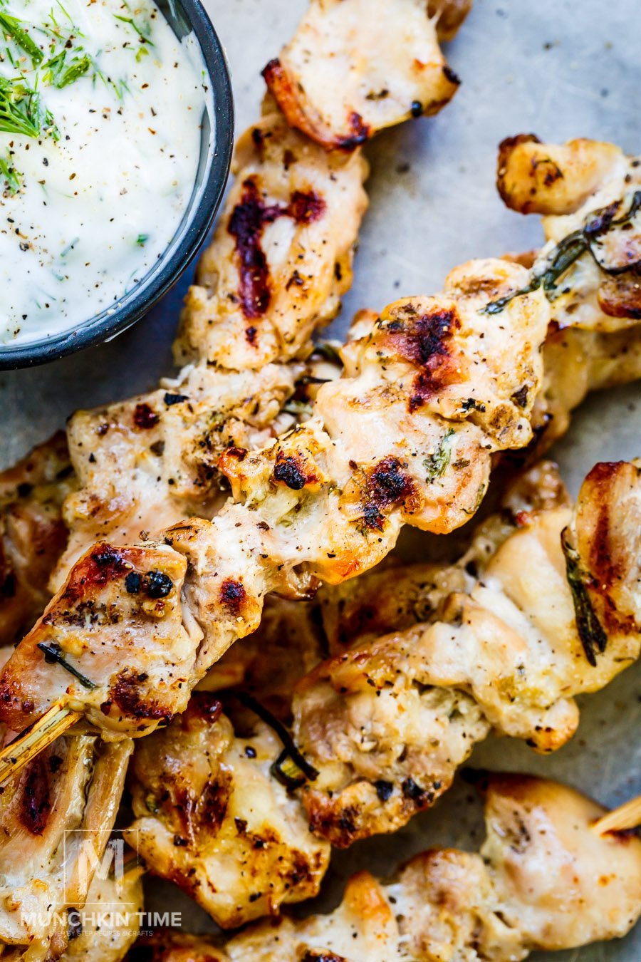 Best Chicken Thigh Marinade - Greek Shish Kabobs Recipe 
