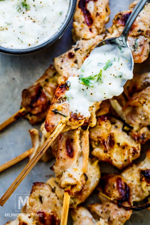 Best Chicken Thigh Marinade - Greek Shish Kabobs Recipe