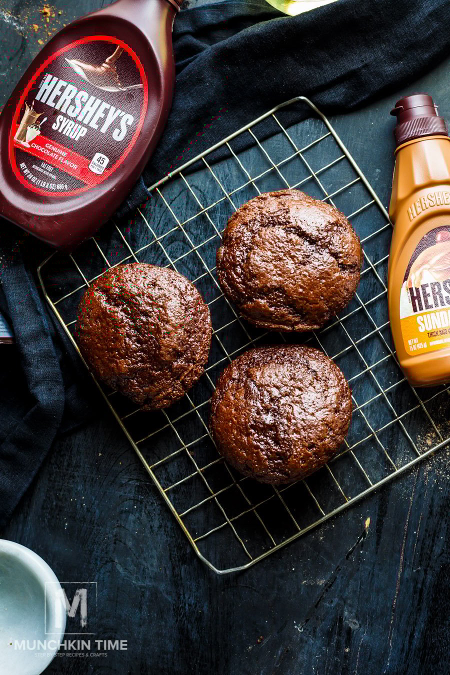 chocolate lava cakes done baking.