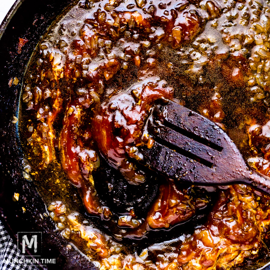 Homemade bbq sauce - Stir in ⅔ cup of ketchup, ⅓ cup of water, 3 tablespoons molasses, 1 tablespoon of Worcestershire sauce and 1 tablespoon of Dijon mustard. Stirring continuesly cook until sauce thickens, about 3-5 minutes.