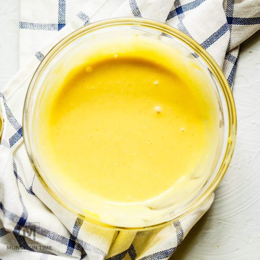 To make HONEY MUSTARD: In a small bowl whisk ¼ cup mayo, 2 tablespoons honey, 1 tablespoon mustard, 1 tablespoon Dijon mustard, and ½ tablespoon lemon juice. Set aside.
