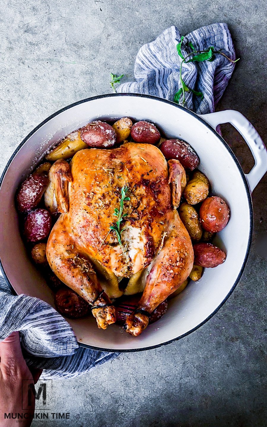 Potato Garlic & Herb Roasted Chicken Recipe