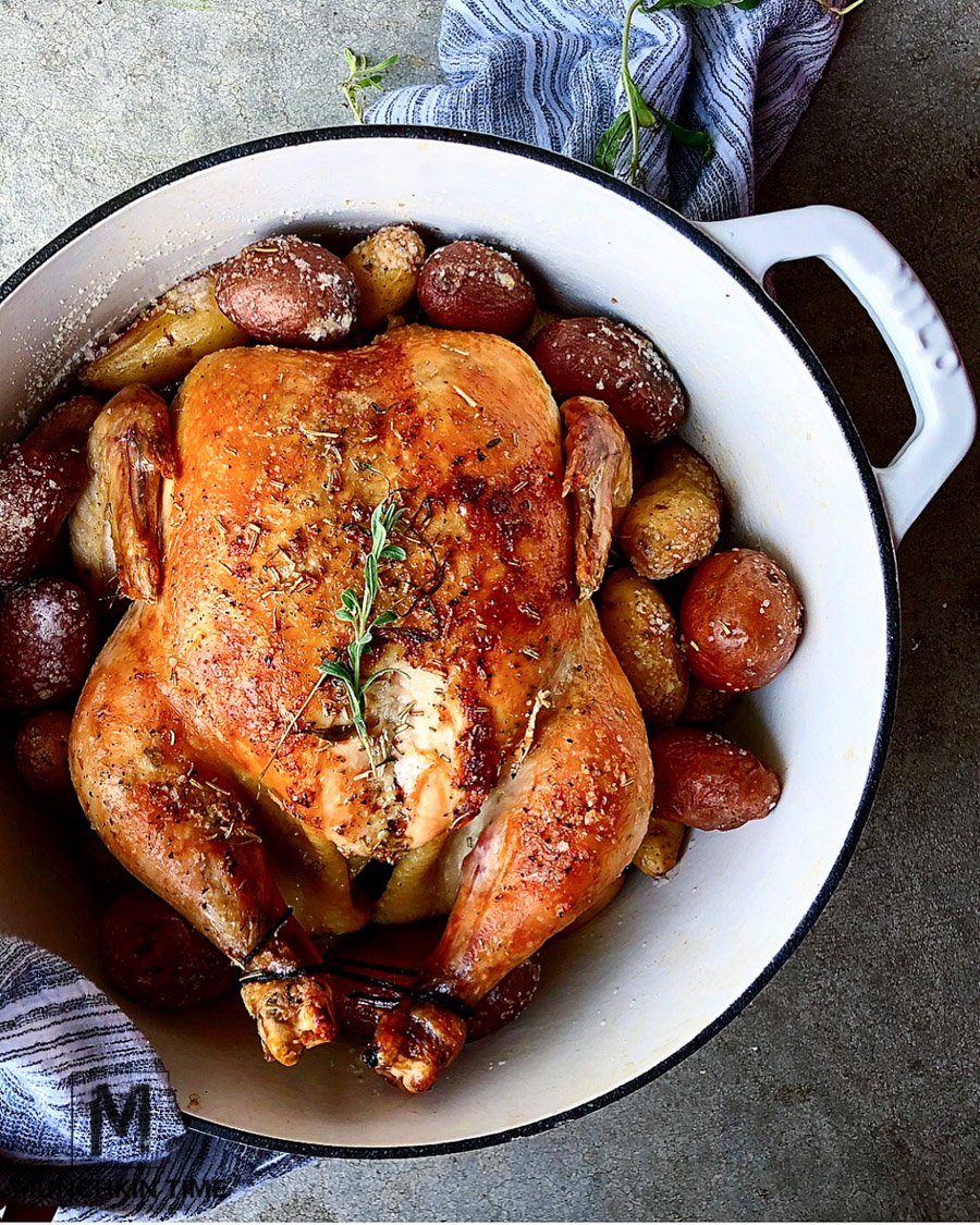 Potato Garlic & Herb Roasted Chicken Recipe